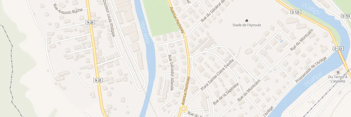 Plan du 8 Rue Salvador Allende à Tarascon-sur-Ariège
