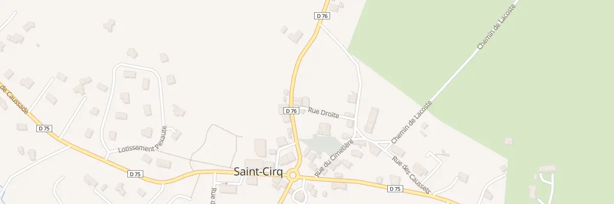 Plan du 25 Rue Droite à Saint-Cirq