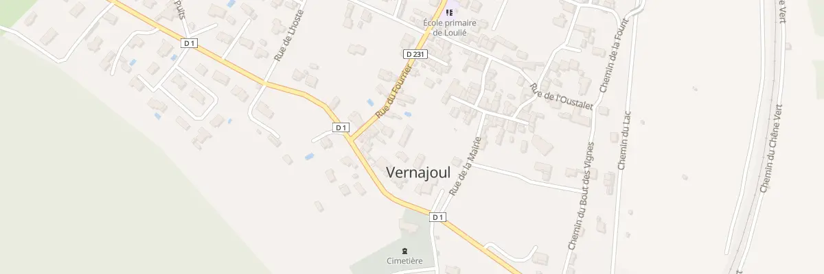 Plan du 6 Rue du Fourrier à Vernajoul