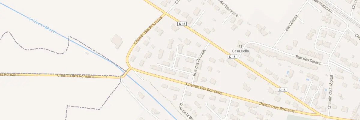 Plan du 9001 Rue des Sesterces à Baziège