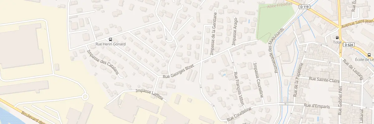 Plan du 3 Rue Georges Bizet à Pamiers