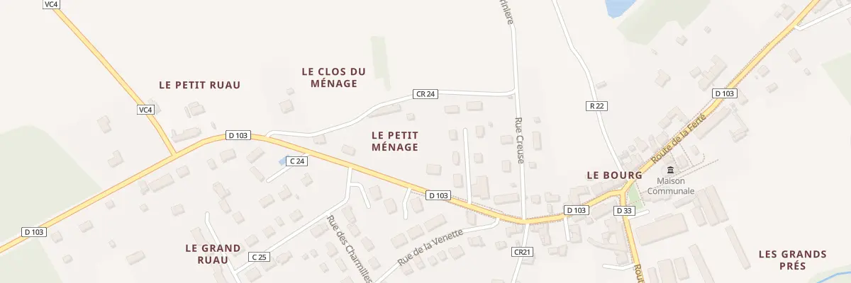 Plan du 20 Rte de Muides à Crouy-sur-Cosson