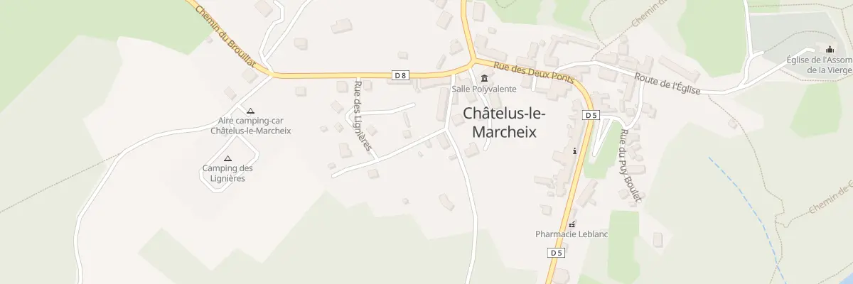 Plan du 5 Rue des Lignières à Châtelus-le-Marcheix