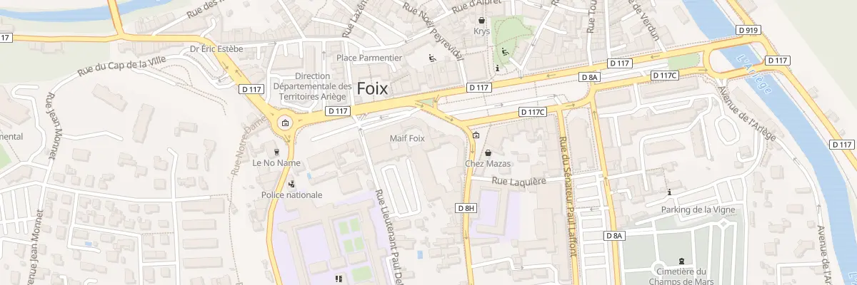 Plan du 18B All de Villote à Foix