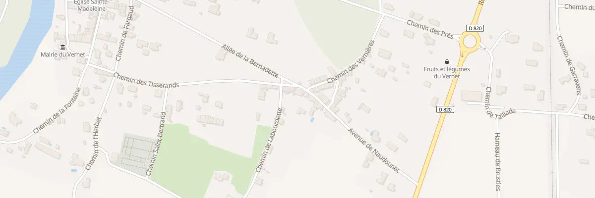 Plan du 8 Av Naudounet au Vernet