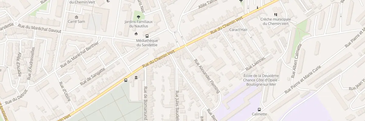 Plan du 40 Rue du Chemin Vert à Boulogne-sur-Mer