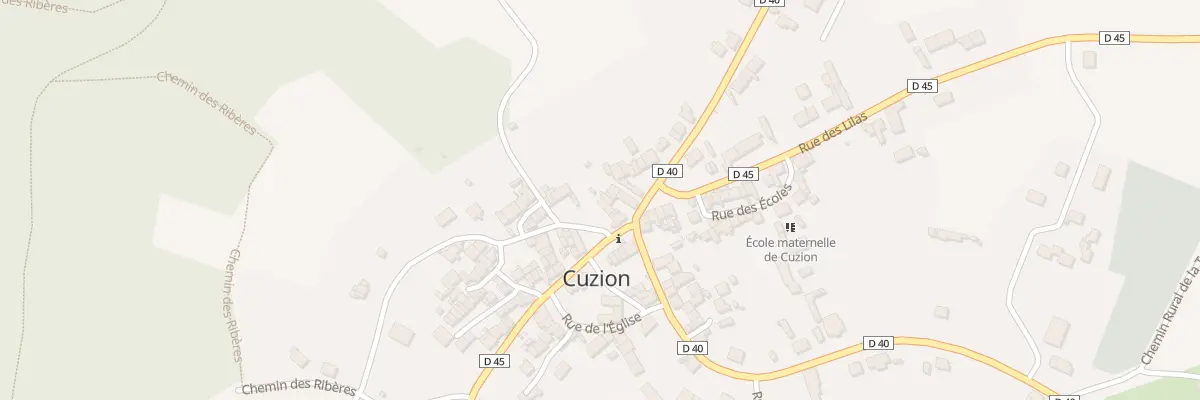 Plan du 2 Rue du Moulin de Chateaubrun à Cuzion