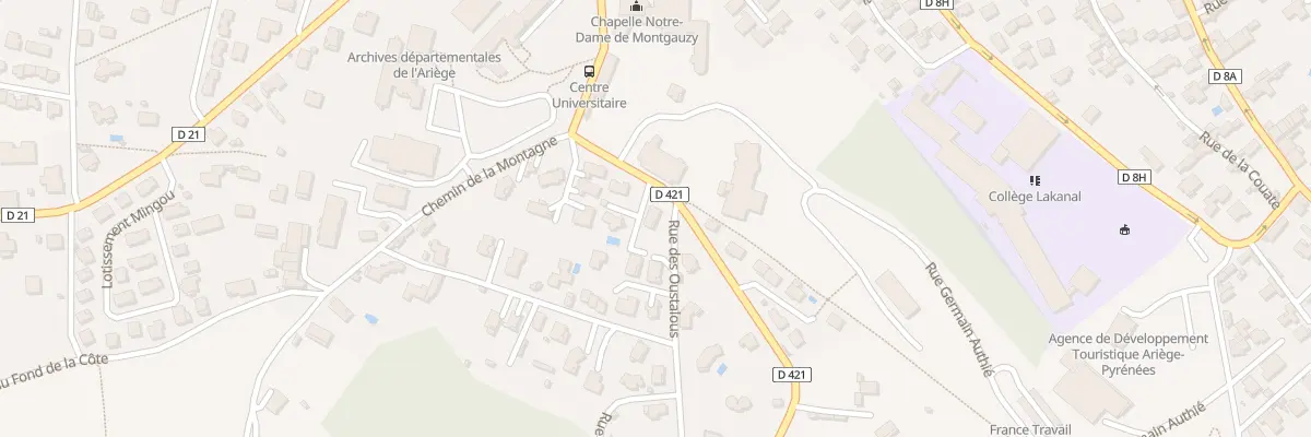 Plan du 1 Rue des Oustalous à Foix