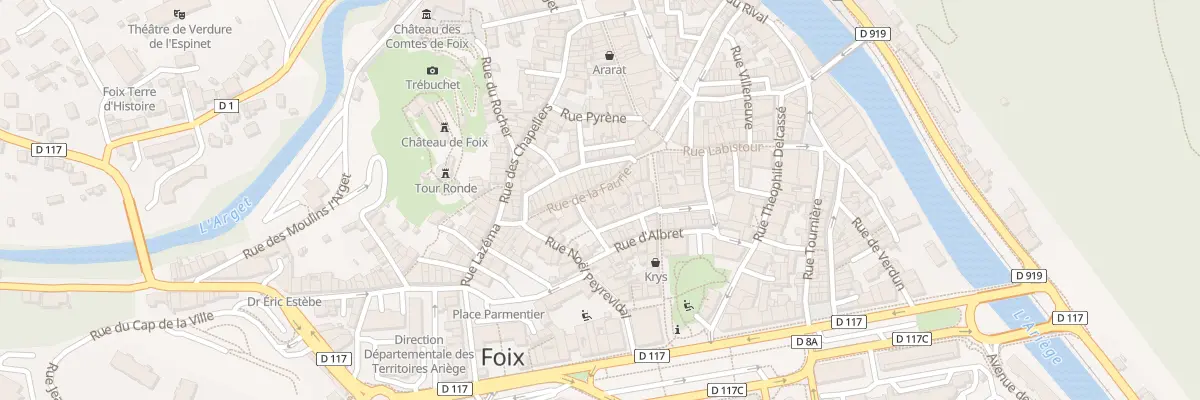 Plan du 18 Rue de la Faurie à Foix