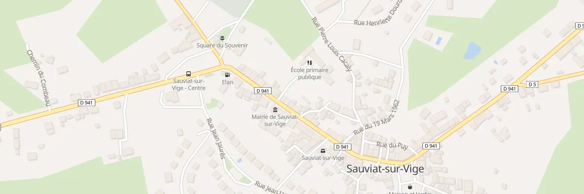 Plan du 5190 Rue Emile Dourdet à Sauviat-sur-Vige