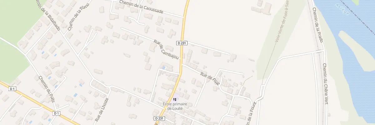 Plan du 34 Rue Fisat à Vernajoul
