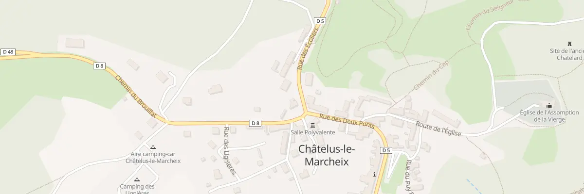 Plan du 2 Rue du Tursaud à Châtelus-le-Marcheix