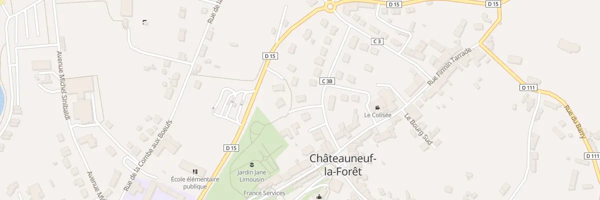 Plan du 5 All des Buis à Châteauneuf-la-Forêt
