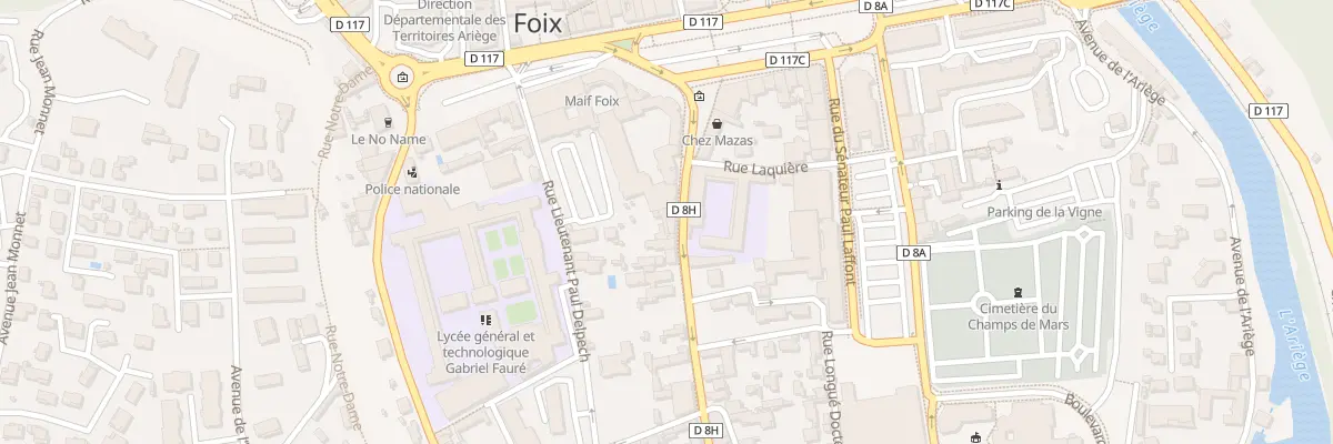 Plan du 3 Bd Alsace-lorraine à Foix