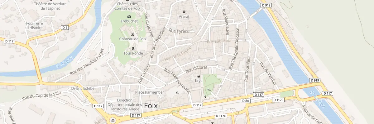 Plan du 9 Rue des Pénitents à Foix