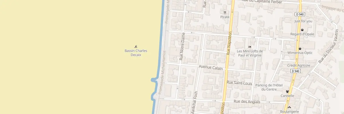 Plan du 27 Facade de Mer à Wimereux