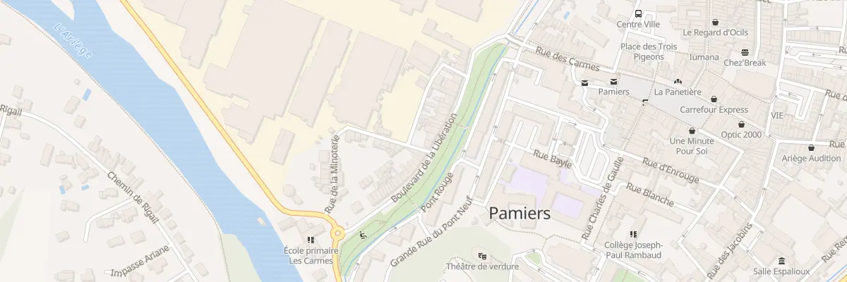 Plan du 43 Bd de la Liberation à Pamiers