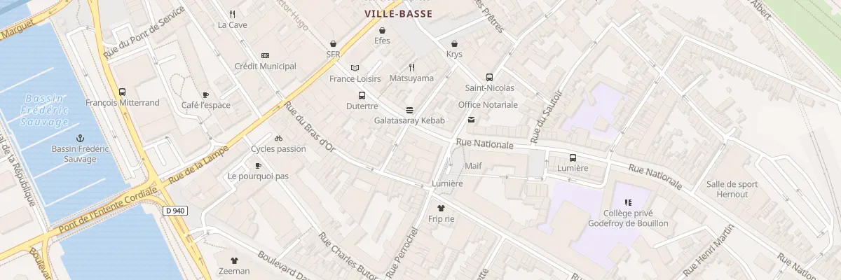 Plan du 48 Rue Nationale à Boulogne-sur-Mer