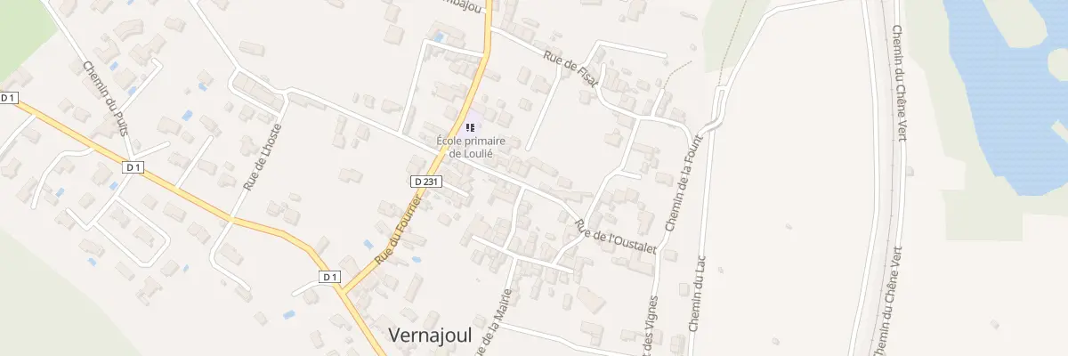 Plan du 17 Rue de l’Oustalet à Vernajoul
