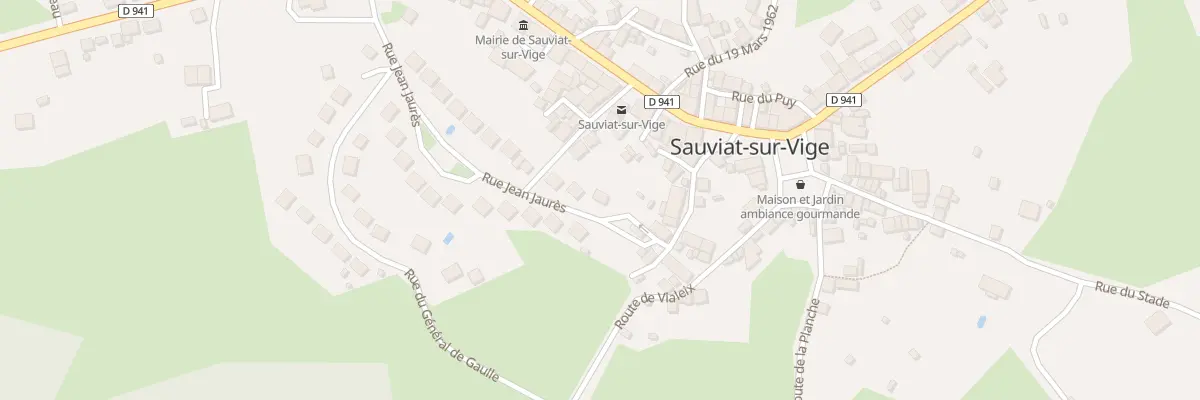 Plan du 8 Rue Jean Jaurès à Sauviat-sur-Vige