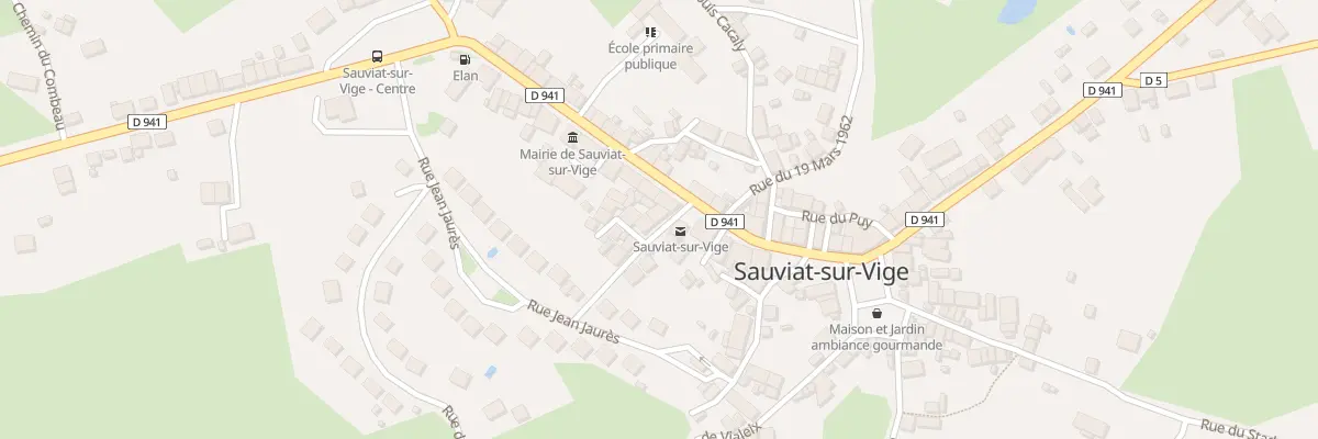 Plan du 4 Pl du Huit Mai 1945 à Sauviat-sur-Vige