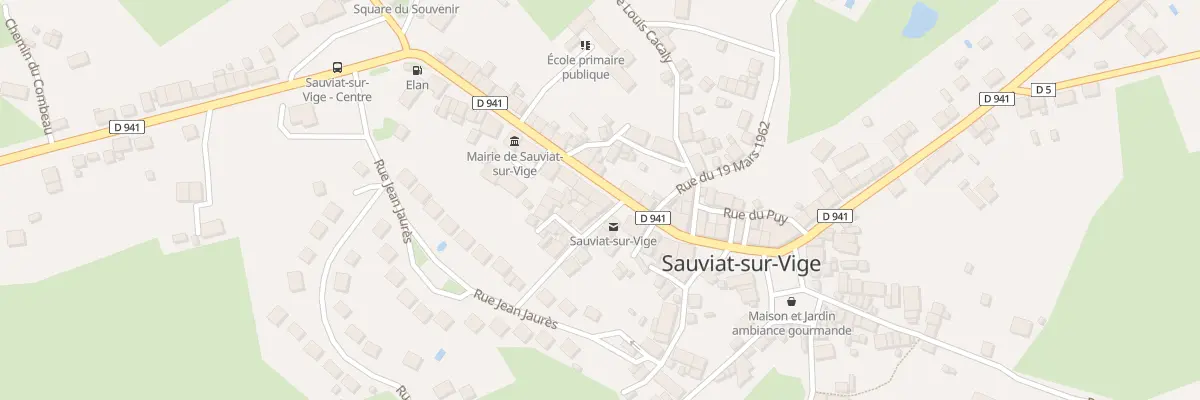 Plan du 78 Rue Emile Dourdet à Sauviat-sur-Vige