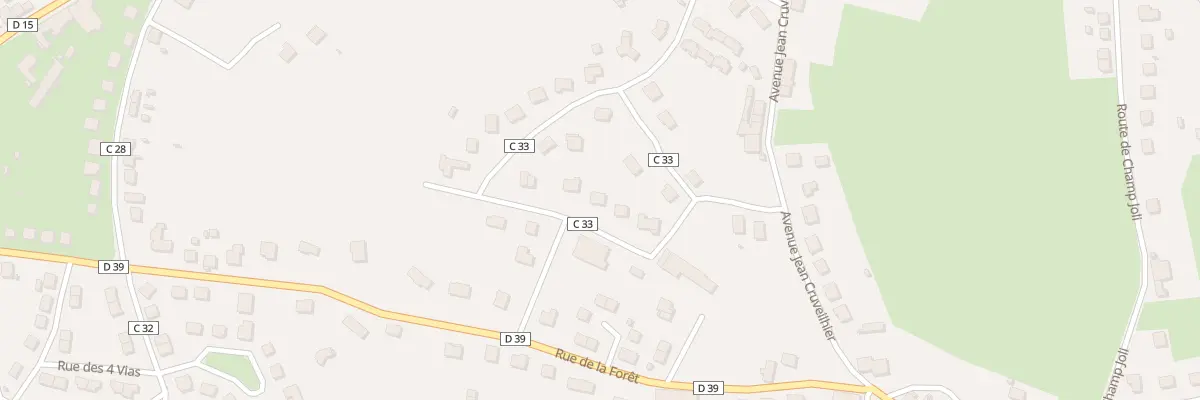 Plan du 9 Rue du Peyrassaud à Châteauneuf-la-Forêt
