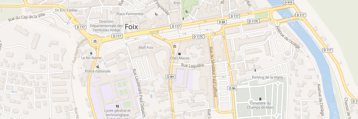 Plan du 4 Bd Alsace-lorraine à Foix