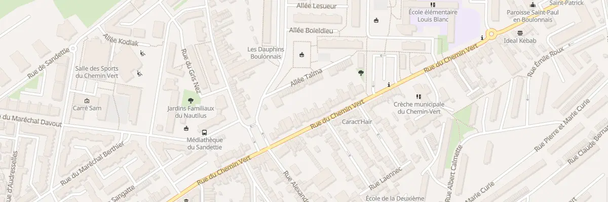 Plan du 143 Rue du Chemin Vert à Boulogne-sur-Mer