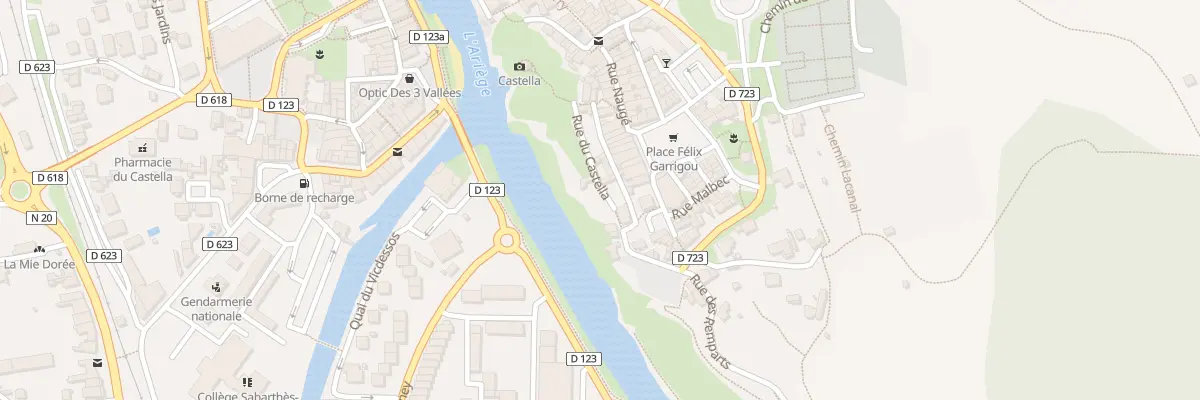 Plan du 8 Rue du Castella à Tarascon-sur-Ariège