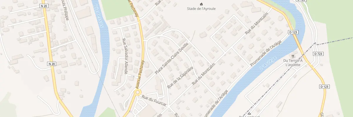Plan du 184 Bd Gabriel Faure à Tarascon-sur-Ariège