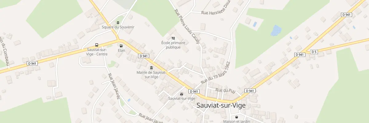 Plan du 5 Rue des Rochers à Sauviat-sur-Vige