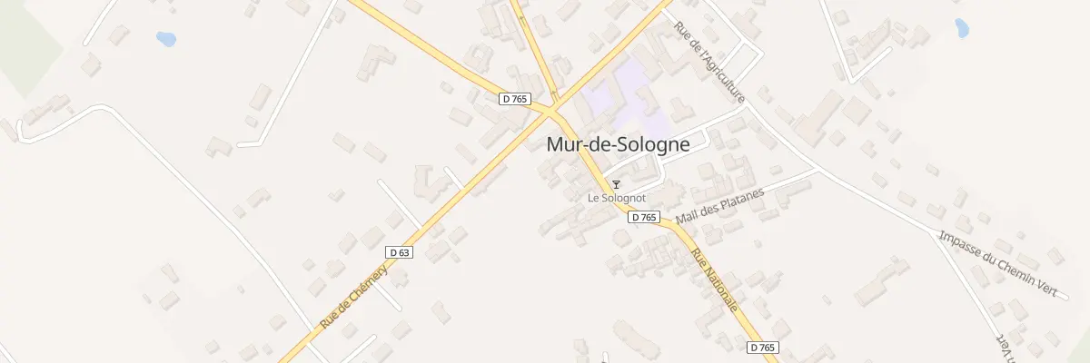 Plan du 50 Rue Nationale à Mur-de-Sologne