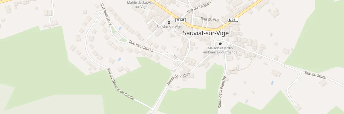 Plan du 5024 Rue Jean Jaurès à Sauviat-sur-Vige