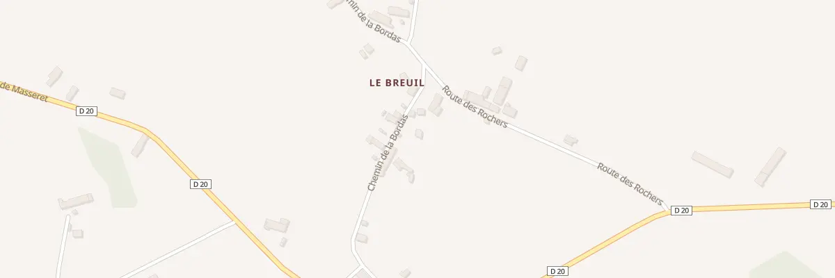 Plan du 5372 Le Breuil à Meilhards