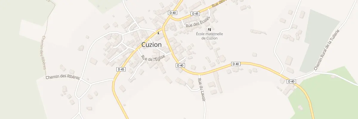 Plan du 1 Imp de la Poste à Cuzion