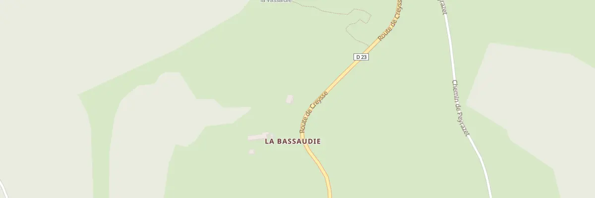 Plan du 5274F La Bassaudie à Martel