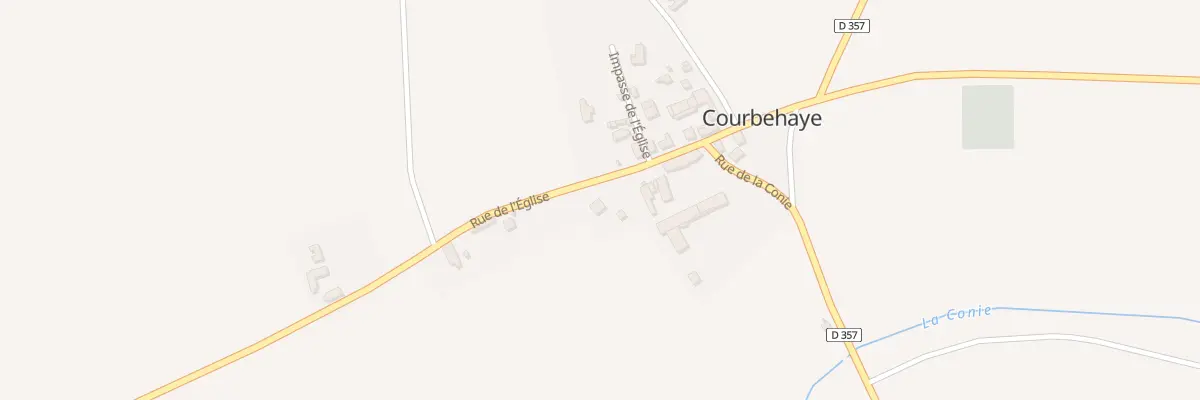 Plan du 2 Rue de l’Eglise à Courbehaye