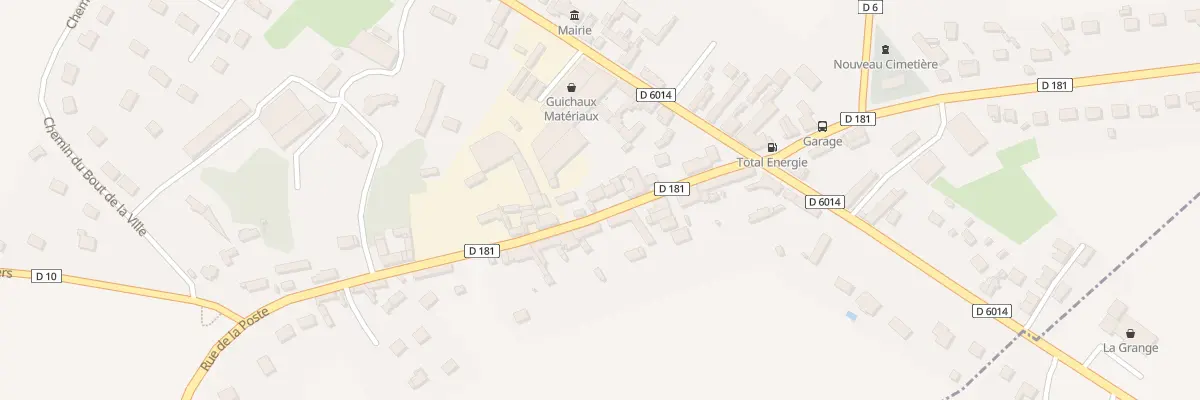 Plan du 14 Rue de la Poste aux Thilliers-en-Vexin