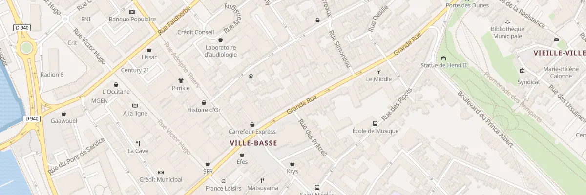 Plan du 59 Grande Rue à Boulogne-sur-Mer