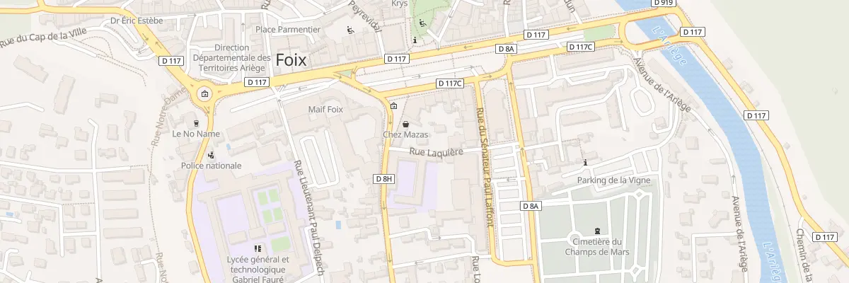 Plan du 3 Rue Laquière à Foix
