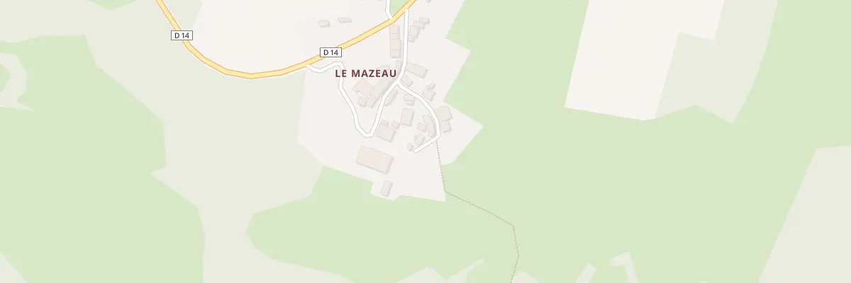 Plan du 5458 Le Mazeau à Bujaleuf