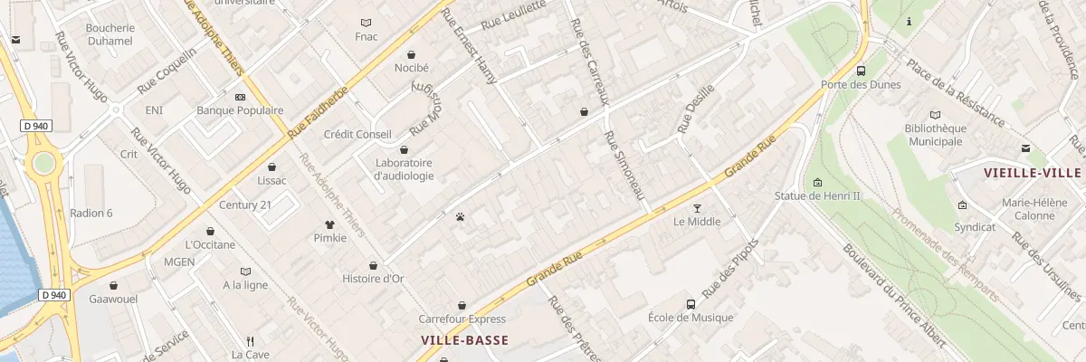 Plan du 36 Rue Felix Adam à Boulogne-sur-Mer