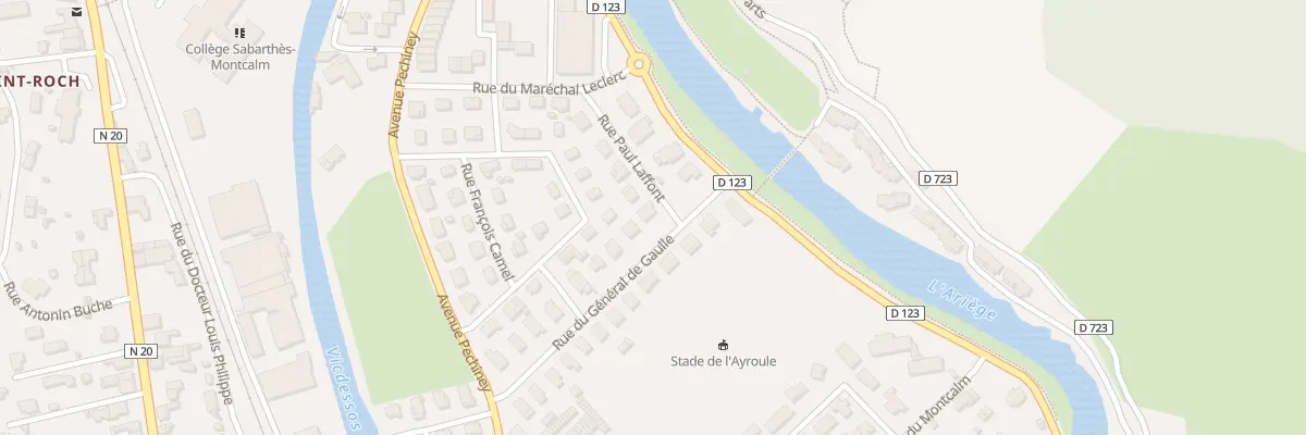 Plan du 3 Rue du Gen de Gaulle à Tarascon-sur-Ariège