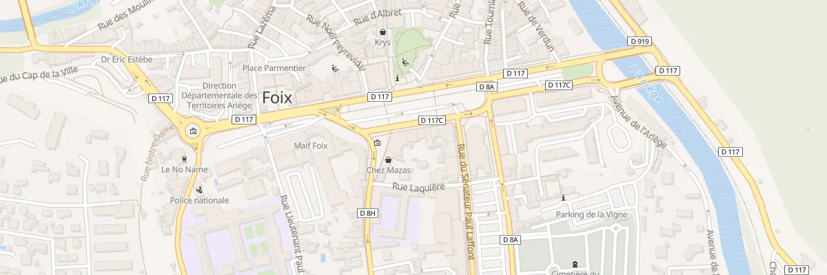 Plan du 14 All de Villote à Foix