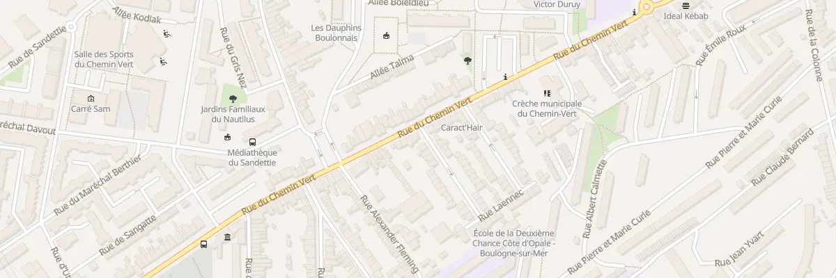 Plan du 70 Rue du Chemin Vert à Boulogne-sur-Mer