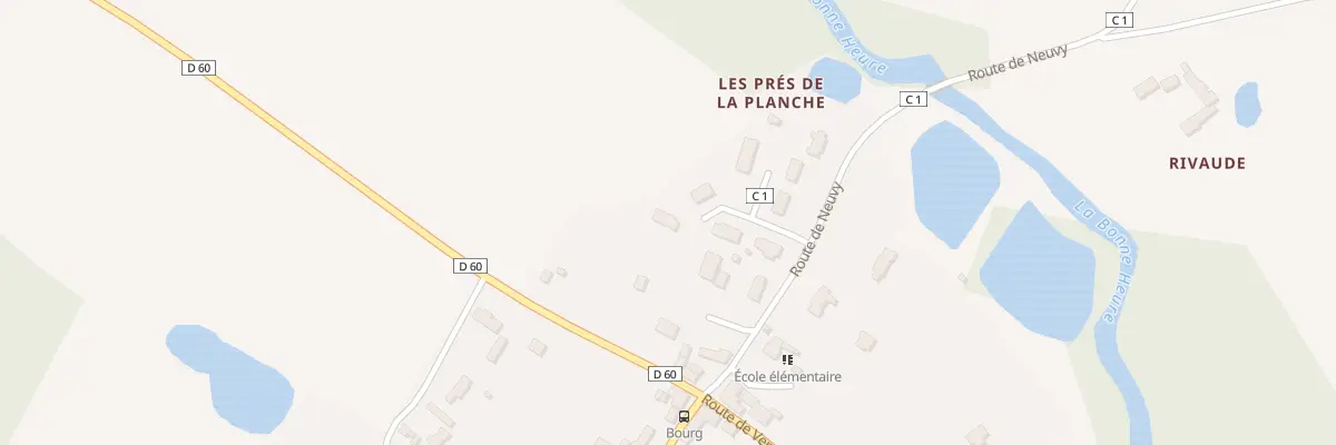 Plan du 10D Rte de Neuvy à Bauzy
