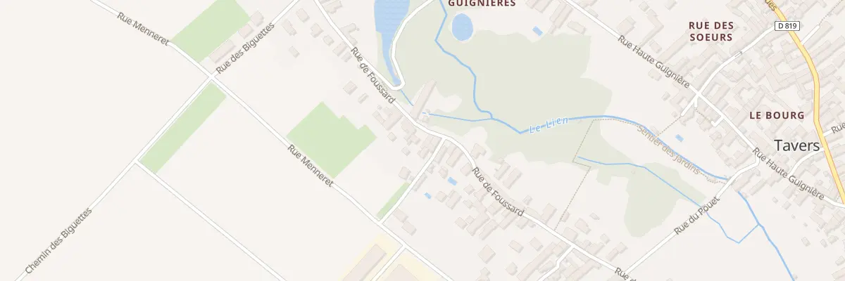 Plan du 57 Rue de Foussard à Tavers