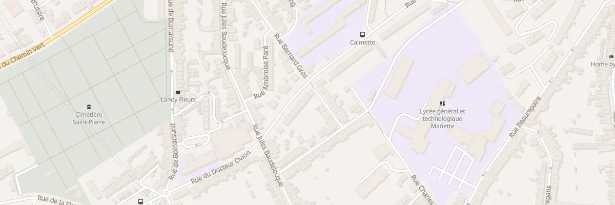 Plan du 24 Rue Pierre et Marie Curie à Boulogne-sur-Mer