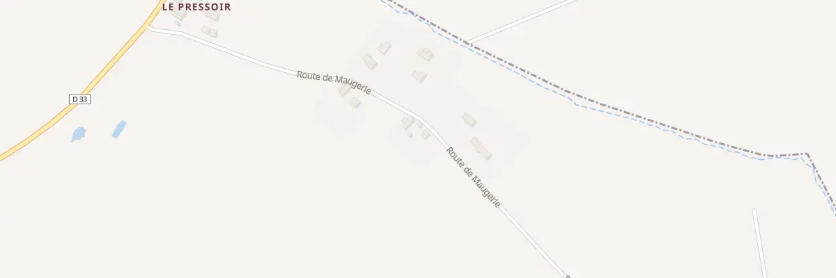 Plan du 6 Rte de la Maugerie à Thoury